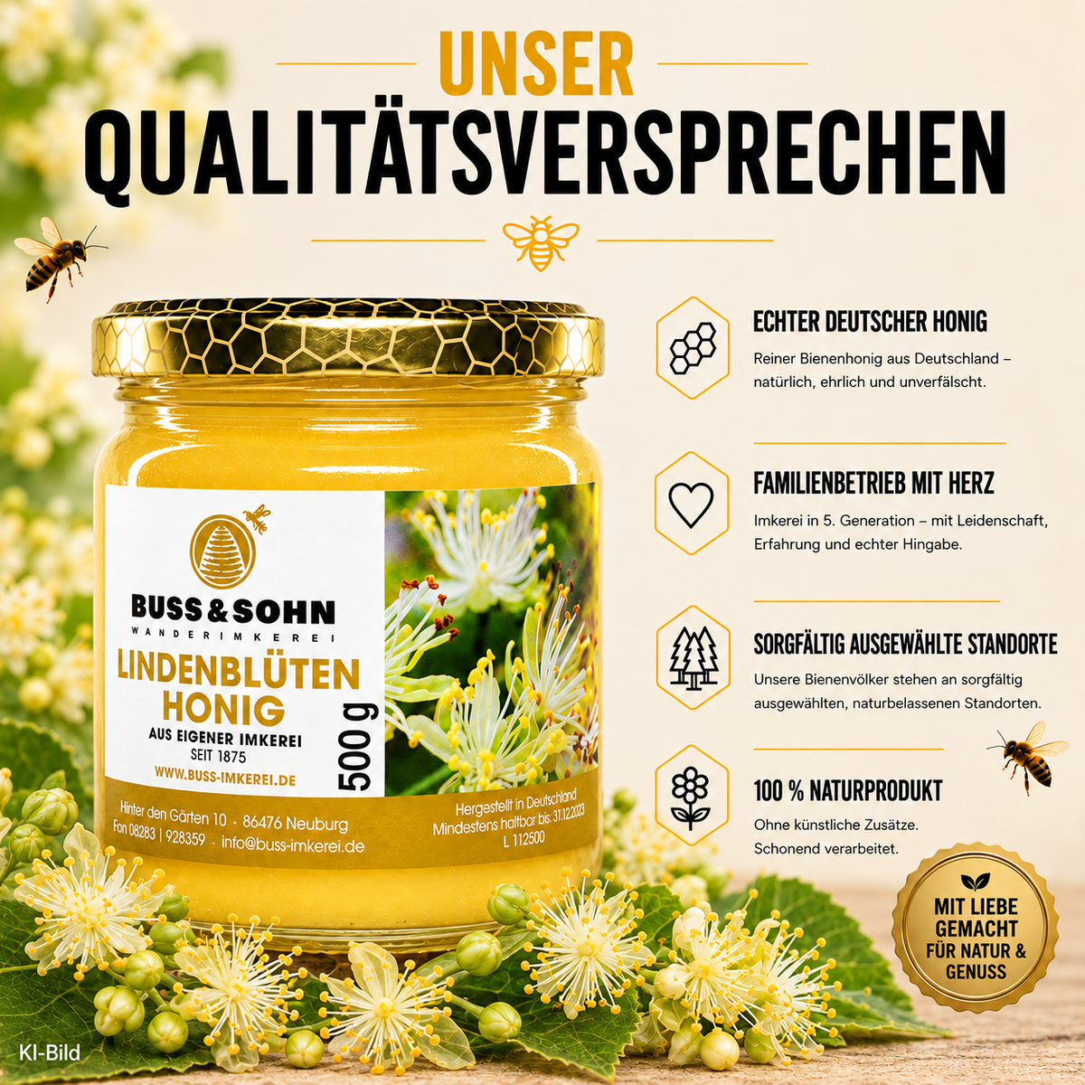 Lindenblütenhonig 500g