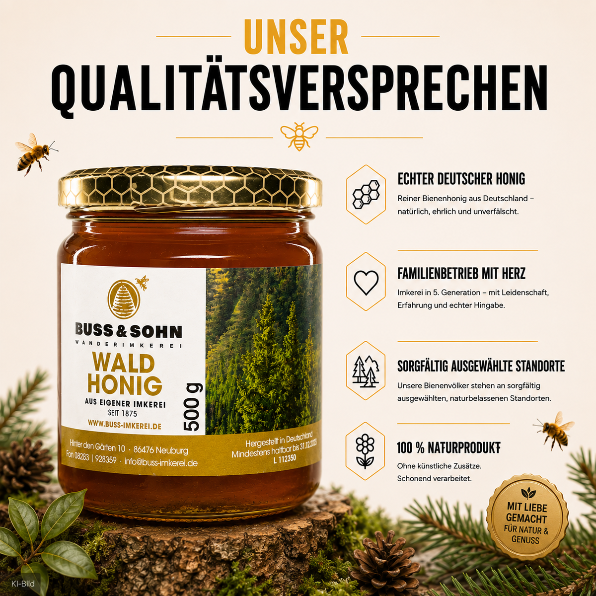 Waldhonig kaufen vom Imker