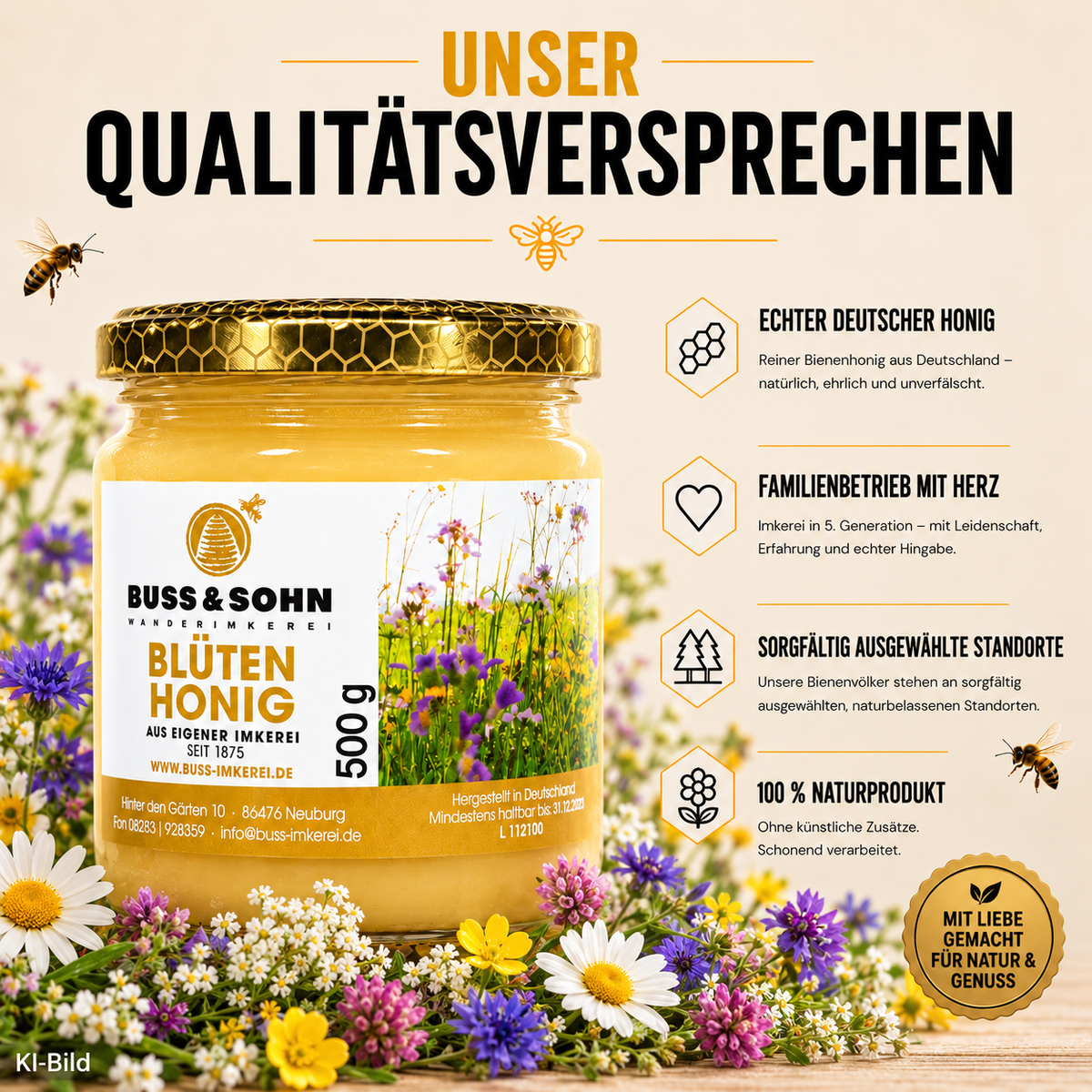 Blütenhonig kaufen vom Imker