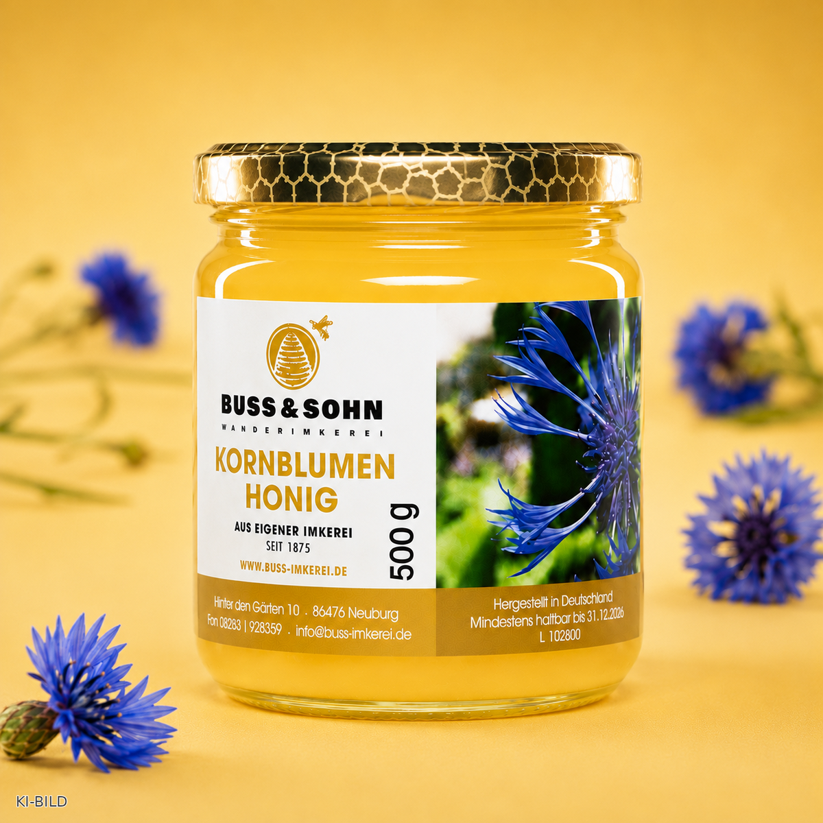 Kornblumenhonig_Kaufen_Honig kaufen_Rohhonig vom Imker