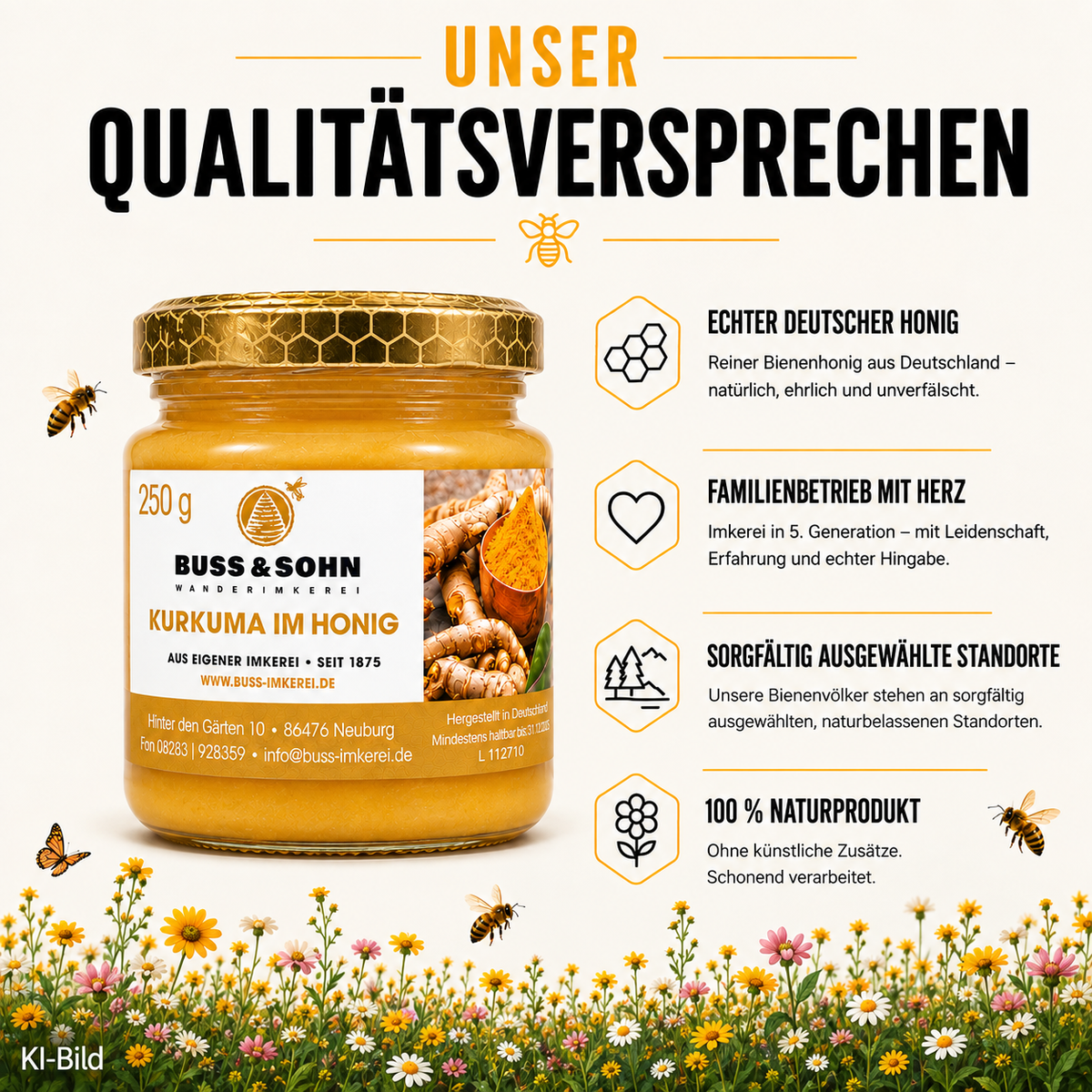 Kurkuma im Honig 250g