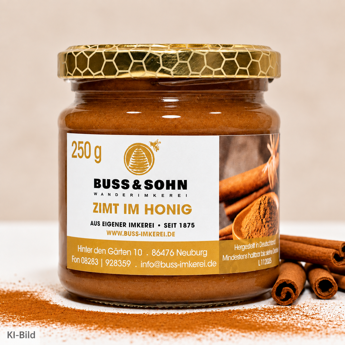 Ceylon-Zimt im Honig 250g